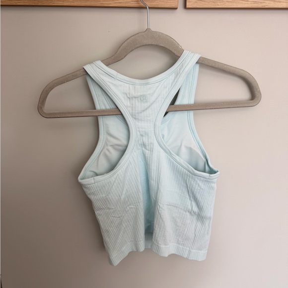 Mint Breeze Ebb to Street Cropped Racerback Tank Top - Picture 6 of 8